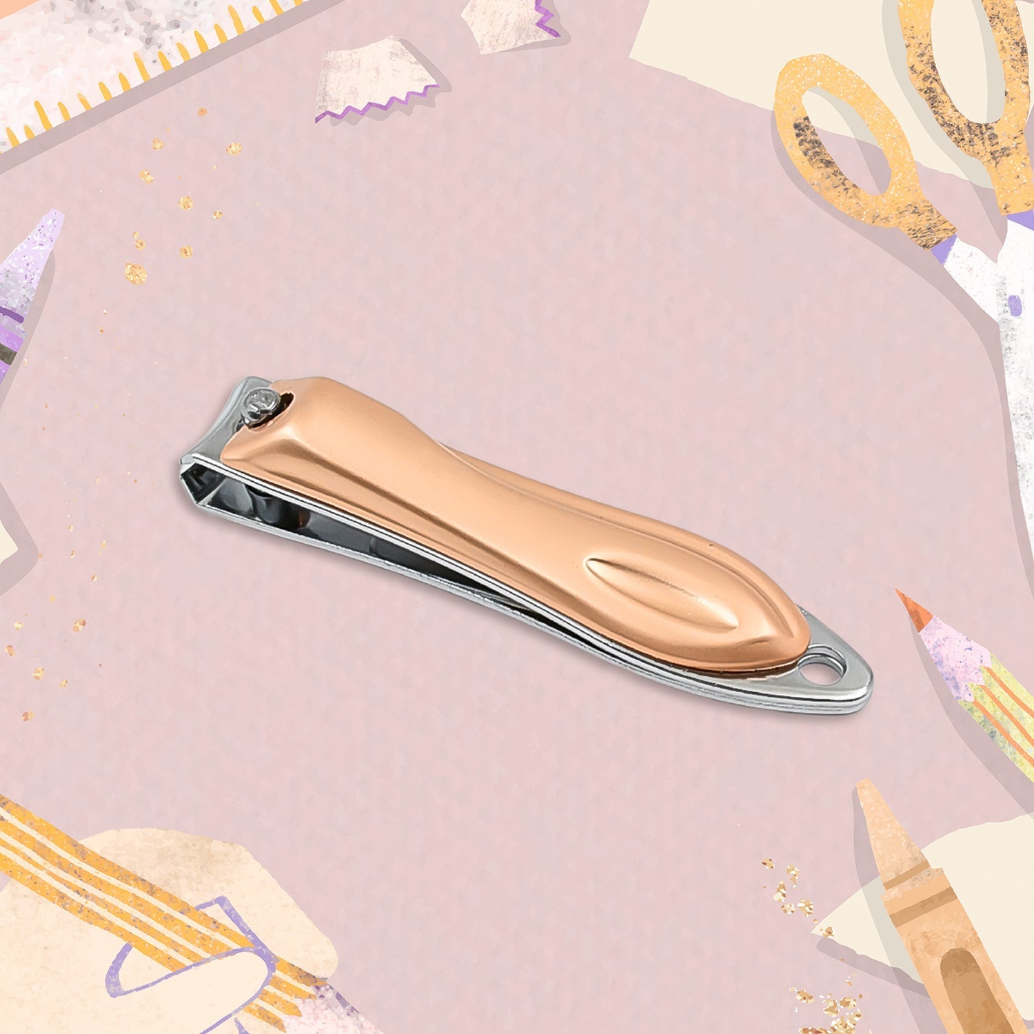 Stainless Steel Folding Portable Large Nail Clippers with Nail File (1 Pc / Mix Design) Stainless Steel Folding Portable Large Nail Clippers with Nail File (1 Pc / Mix Design)